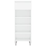 vidaXL Armoire à chaussures Blanc brillant 40x36x105cm Bois ingénierie