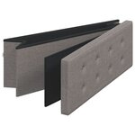 vidaXL Banc de rangement pliable gris clair faux lin