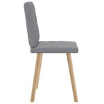vidaXL Chaises à manger lot de 2 gris clair tissu