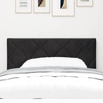 vidaXL Tête de lit LED Noir 90 cm Velours