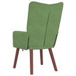 vidaXL Fauteuil relaxant Vert clair 63 x 67 x 94 cm Velours