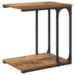vidaXL Table d'appoint Bois ancien 50 x 35 x 52 cm Bois d'ingénierie
