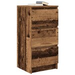 vidaXL Buffet vieux bois 37 5x35x76 cm bois d'ingénierie