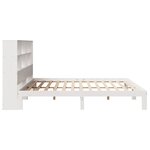 vidaXL Lit bibliothèque sans matelas blanc 180x200 cm bois pin massif
