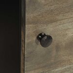 vidaXL Tables chevet 2 Pièces gris clair 40x33x46 cm bois manguier solide