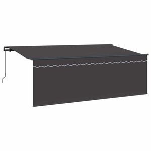 vidaXL Auvent Rétractable Anthracite 350 x 200 cm
