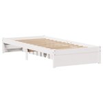 vidaXL Cadre de lit sans matelas blanc 90x190 cm bois de pin massif