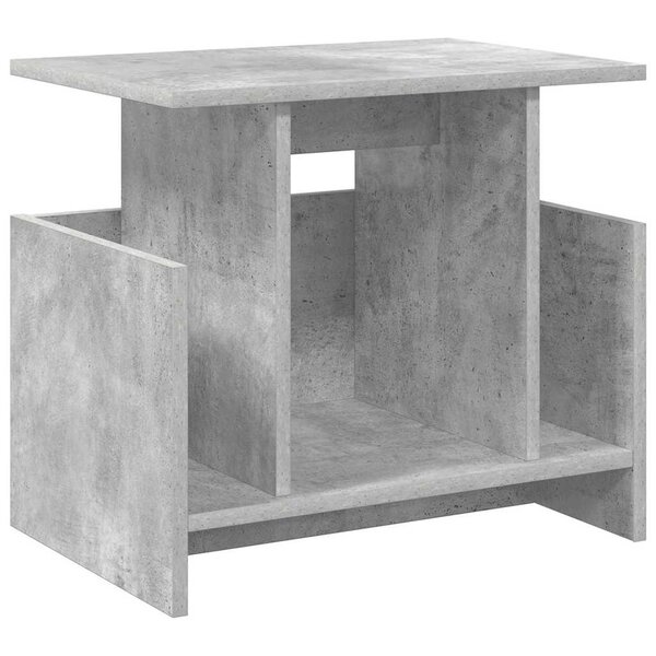 vidaXL Meuble TV Gris béton 50 x 35 x 45 cm Bois d'ingénierie