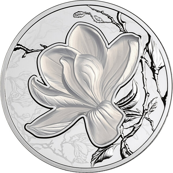 Monnaie MAGNOLIA Flowers of the Four Seasons 1 Oz Argent 1$ Niue 2026 (PRÉCOMMANDE)