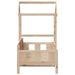vidaXL Lit de jour avec toit sans matelas 80x200 cm bois massif