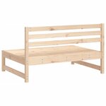 vidaXL Canapés centraux de jardin 2 Pièces 120x80 cm bois de pin massif