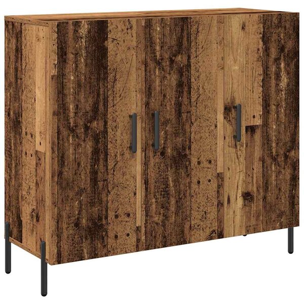vidaXL Buffet Bois ancien 90 x 34 x 80 cm Bois d'ingénierie