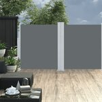 vidaXL Auvent latéral rétractable Anthracite 140 x 600 cm