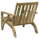 vidaXL Chaise de jardin adirondack 75x77x77 cm bois de pin imprégné