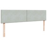 vidaXL Cadre de lit ottoman avec matelas gris clair 200x200 cm velours