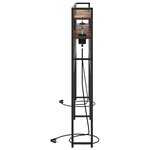vidaXL Tête de lit de rangement Chêne fumé 180 cm Bois d'ingénierie
