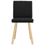 vidaXL Chaises à manger lot de 2 noir tissu