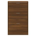 vidaXL Armoire à chaussures Chêne marron 63x24x103cm Bois d'ingénierie