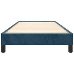 vidaXL Cadre de lit sans matelas bleu foncé 90x200 cm velours