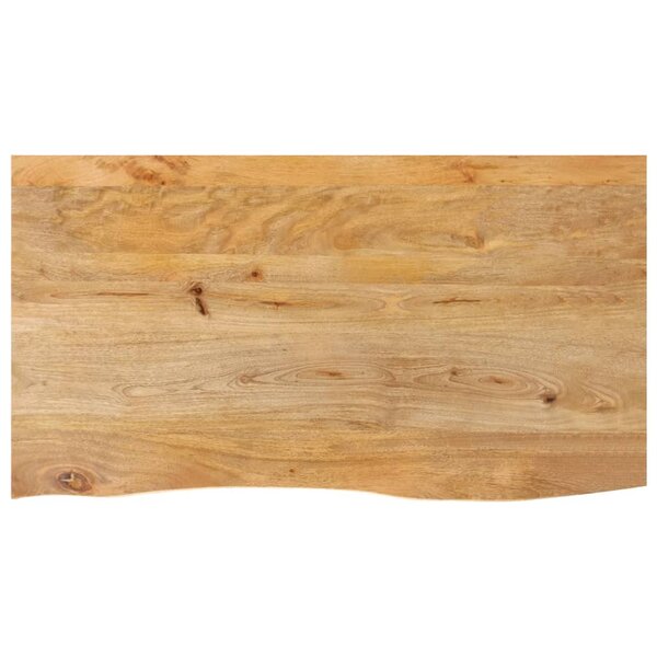 vidaXL Dessus de table à bord vivant 100x60x3 8cm bois massif manguier