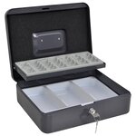 vidaXL Coffre-fort portable Gris foncé Acier Moyen Coffre-fort portable