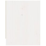 vidaXL Tables de chevet 2 Pièces Blanc 40x30 5x40 cm Bois de pin massif