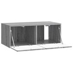 vidaXL Meuble TV mural 59 5 x 41 x 30 cm Sonoma gris Bois d'ingénierie