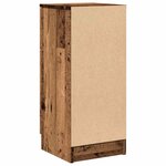 vidaXL Buffets 2 Pièces vieux bois 30x30x70 cm bois d'ingénierie