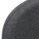 vidaXL Fauteuil convertible gris foncé tissu
