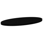 vidaXL Dessus de table marron foncé 100x50x4cm bois chêne massif ovale