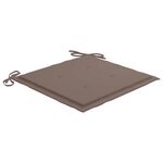 vidaXL Chaises de jardin lot de 8 avec coussins Bois de teck massif