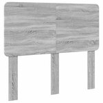 vidaXL Cadre de lit Gris Sonoma 120 x 190 cm Bois de pin massif