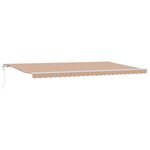 vidaXL Auvent rétractable électrique Multicolore 600 × 300 cm