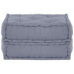 vidaXL Coussin Gris 70 x 70 x 36 cm Polyester