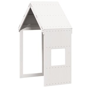 vidaXL Toit de lit pour enfants blanc 55x99x139 5cm bois de pin massif