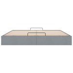 VidaXL Cadre de lit ottoman sans matelas gris clair 180x200 cm tissu