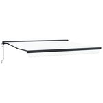 vidaXL Auvent Rétractable Automatique Blanc 400x300 cm