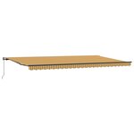 vidaXL Auvent Rétractable Manuel Rayé Multicolore 600x350 cm