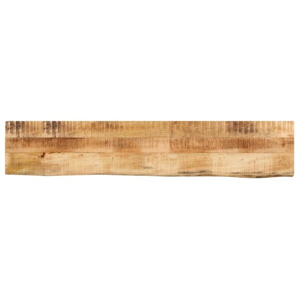 vidaXL Dessus de table 140x30x3 8 cm bord vif bois massif manguier bru