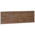 vidaXL Tête de lit Naturel Bois de teck massif