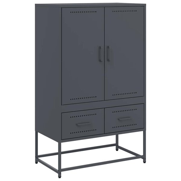 vidaXL Buffet haut anthracite 68x39x111 5 cm acier