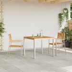 Ensemble de salle à manger jardin 3 pièces en teck massif vidaXL