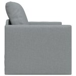vidaXL Canapé-lit au sol 2-en-1 gris clair 74x77x81 cm