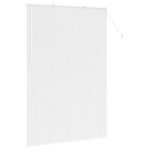 vidaXL Store de Fenêtre avec des rideaux Autre Blanc 150 x 220 cm Aluminium