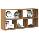 vidaXL Étagère murale chêne artisanal 100x25x50 cm bois d'ingénierie