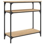 vidaXL Table console chêne sonoma 75x29x75 cm bois d'ingénierie