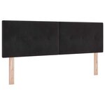 vidaXL Lit à ressorts avec tête de lit Noir 160 x 200 cm Velours