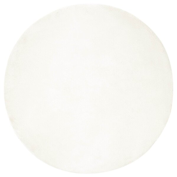 vidaXL Tapis en Fourrure Synthétique de Lapin Olite Crème Ø 160 cm