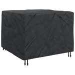 vidaXL Housse de meubles d'extérieur Noir 125 x 125 x 74 cm Tissu 600D