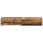 vidaXL Cadre de lit Bois Ancien 90 x 200 cm Bois d'ingénierie